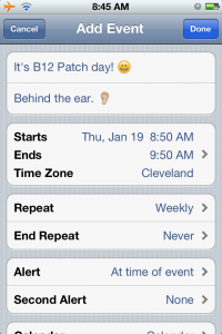 MANAGE FIBROMYALGIA ON YOUR IPHONE- FIVE TRICKS THAT COST NOTHING, B12 PATCH